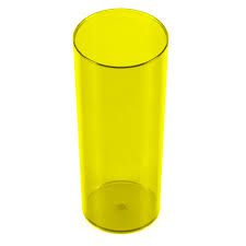 Copo Long Drink Amarelo Transparente 300ml Unidade