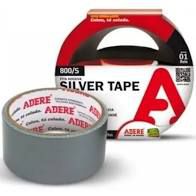 Fita Adesiva Silver Tape Adere Cor Prata 45mm x 5 Metros R.800s Unidade