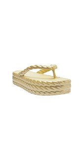 Sandália Dourada Flatform Marrocos • AREZZO