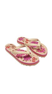 Sandalia Farm Rainbow Print Bege • FARM