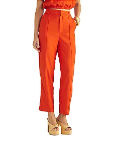 Calça Feminina Alfaiataria Linho • Sommer Vermelho
