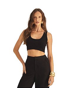 Top Slim Canelado • Sommer Preto