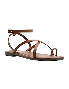 Sandália De Dedo Tiras Finas Marrom • ANACAPRI