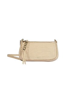 Bolsa Tiracolo Pequena Tina Dourada • Schutz Creme