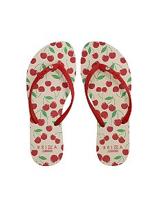 Sandalia De Dedo Vermelho Essential Cereja • Arezzo Creme