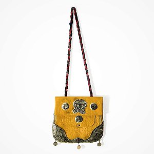 Bolsa Tuareg Yellow Antic  -27x28cm