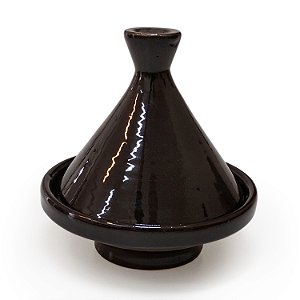 Travessa Tagine Marroquina Pérola Negra | 18x17,5 cm