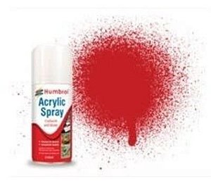 Humbrol - Acrylic Spray 220 - Ferrari Red (Gloss) - 150ml