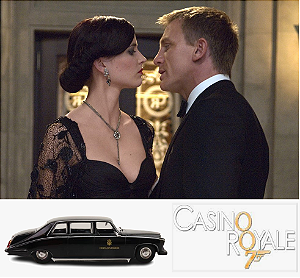 Coleção James Bond 007 Eaglemoss - Daimler Limousine - 007: Cassino Royale - 1/43