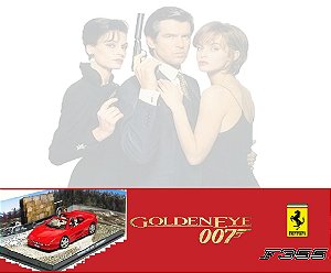 Coleção James Bond 007 Eaglemoss - Ferrari F355 GTS - 007 Contra GoldenEye - 1/43