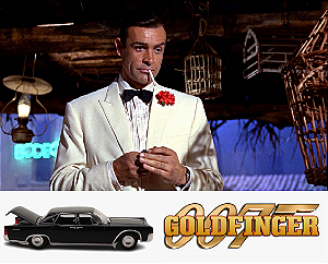 Coleção James Bond 007 Eaglemoss - Lincoln Continental - 007 Contra Goldfinger - 1/43