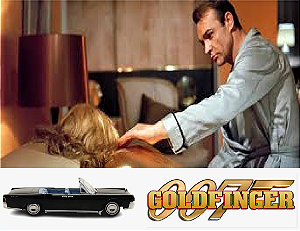 Coleção James Bond 007 Eaglemoss - Lincoln Continental Convertible - 007 Contra Goldfinger - 1/43