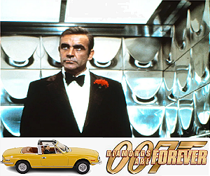 Coleção James Bond 007 Eaglemoss - Triumph Stag - 007: Os Diamantes São Eternos - 1/43