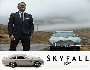 Coleção James Bond 007 Eaglemoss - Aston Martin DB5 - 007: Operação Skyfall - 1/43