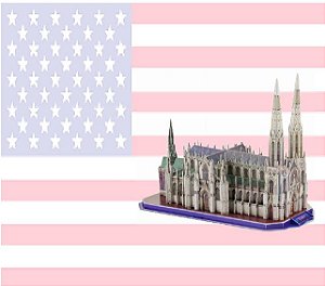 CubicFun - Saint Patrick's Cathedral - Puzzle 3D (Sem Caixa)