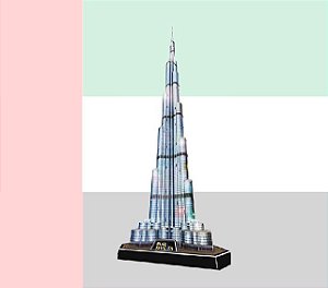 CubicFun - Burj Khalifa - Puzzle 3D (Sem Caixa)