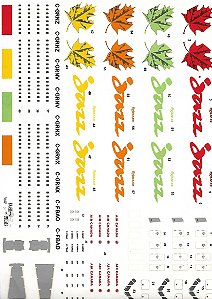 Brasil Decals - Decais para Avro RJ85 da Air Canada/Jazz (Canadá) - 1/144