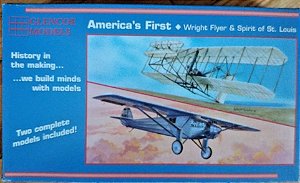 GLENCOE MODELS - AMERICA´S FIRST - WRIGHT FLYER & SPIRIT OF ST. LOUIS - 1/100