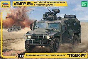 Zvezda - Russian Armored Vehicle with "Arbalet" Tiger-M - 1/35