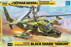 Zvezda - Russian Attack Helicopter Black Shark "Hokum" - 1/72