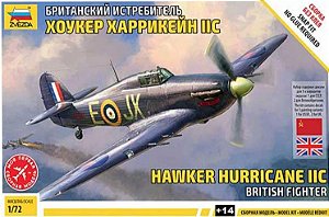 Zvezda - British Fighter Hawker Hurricane IIC - 1/72