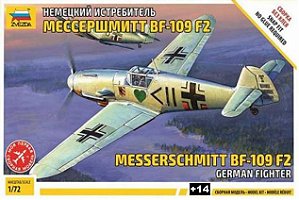 Zvezda - German Fighter Messerschmitt Bf-109 F2 - 1/72