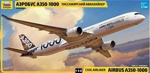 Zvezda - Civil Airliner Airbus A350-1000 - 1/144