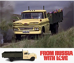 Coleção James Bond 007 Eaglemoss - Chevrolet Apache C30  - Moscou Contra 007 - 1/43