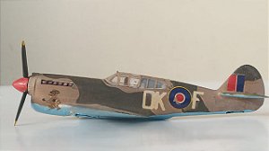 HTC - Curtiss P-40 Warhawk "RAF" (Kit Montado/Sucata) - 1/72