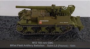 Blindados de Combate - M12 155mm GMC 991st Field Artillery Battalion - Saint Lô (França) 1944  - 1/72