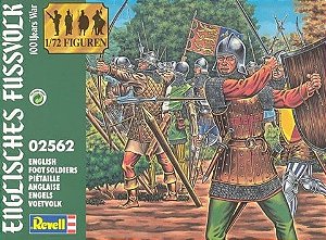 Revell - 100 Years War. English Foot Soldiers - 1/72 (Sem Caixa)