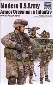 Trumpeter - Modern U.S. Army Armor Crewman & Infantry - 1/35