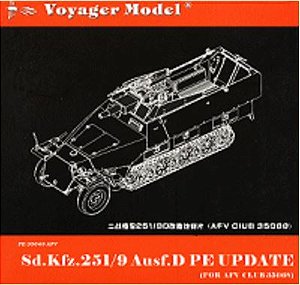 Voyager Model - Sd. Kfz. 251/9 Ausf. D - PE Update ( for AFV 35068 ) - 1/35