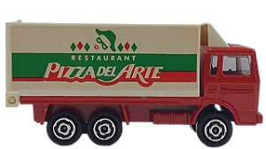 Majorette - Volvo 265 Container Truck "Restaurant Pizza del Arte de San-Sébastien-sur-Loire, França 1980" - 1/100