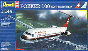 Revell - Fokker 100 "Swissair/KLM" - 1/144