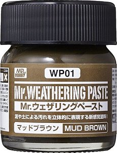 Gunze - Mr. Weathering Paste WP01 -Mud Brown - 40ml