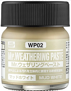 Gunze - Mr. Weathering Paste WP02 -Mud White - 40ml