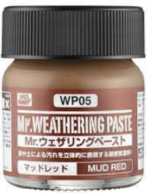 Gunze - Mr. Weathering Paste WP01 -Mud Red - 40ml