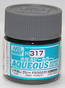 Gunze - Aqueous Hobby Colors H317 - Grey  FS36231 (Flat)