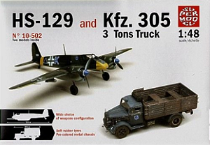 Super Model - HS-129 e Kfz. 305 3 Tons. Truck - 1/48