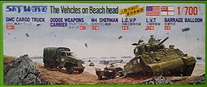 Sky Wave - The Vehicles on Beach Head - 1/700