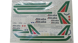 Brasil Decais - Decal para Boeing 777-200/Airbus A300 Alitalia - 1/144