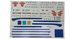 Brasil Decais - Decal para Boeing 777 da Air China - 1/144