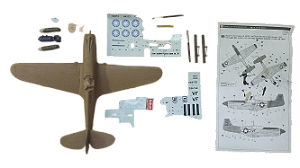 Sucata - kit semimontado P-40 - 1/48