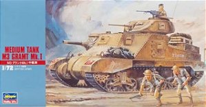 Hasegawa - Medium Tank M3 Grant Mk.I - 1/72 (sem caixa)