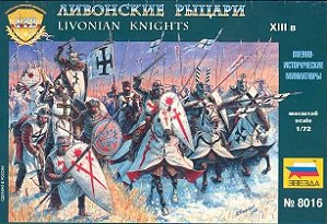 Zvezda - Livonian Knights - 1/72 (sem Caixa)