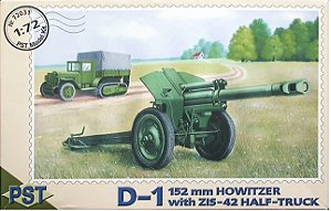 PST - D-1 152mm Howitzer with ZIS-42 Half Truck - 1/72 (sem caixa)