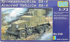 UM - Armored Vehicle BA-6 - 1/72 (sem caixa)