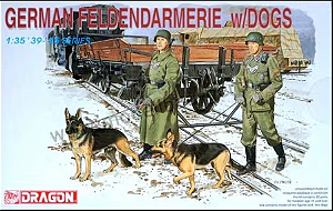 Dragon - German Feldgendarmerie with Dogs - 1/35