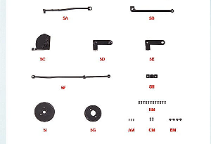 Editora Salvat - Fascículo 5 da Pick-Up Ford F-100 para montar - 1/8